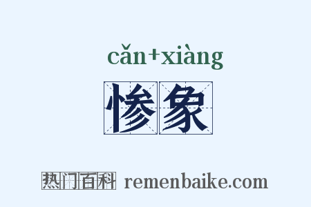 惨象是什么意思的图片